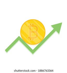 Bitcoin logo design. Gold bitcoin vector.