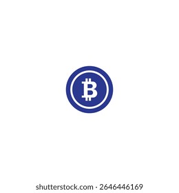 Bitcoin logo icon flat vector design