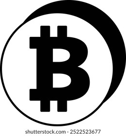 Bitcoin Logo Icon or Illustration Representing the Most Recognized Cryptocurrency Symbol