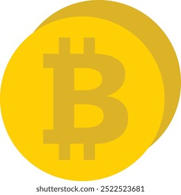 Bitcoin-Logo-Symbol oder Abbildung, die das am häufigsten erkannte Kryptowährungssymbol darstellt
