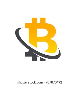 Bitcoin Logo Vector Images Stock Photos Vectors Shutterstock