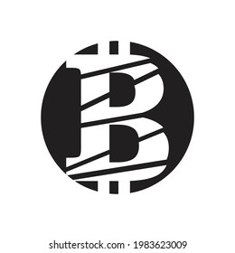 Bitcoin-Logo-Symbol, Vektorgrafik-Design-Vorlage