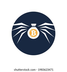 Bitcoin logo icon vector illustration design template