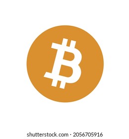 Bitcoin-Logo einzeln auf weißem Hintergrund. Bitcoin-Vektordesign-Logo einzeln. Bitcoin-Nachrichtenkonzept Btc-Logo einzeln. Crypto-Währungskonzept. Kryptowährung. Bitcoin flaches Icon Design.