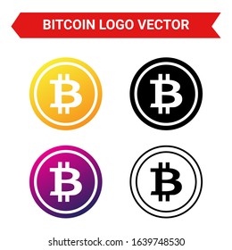 Bitcoin logo monochrome or color
