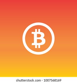 bitcoin logo on background