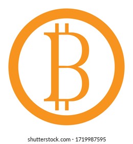 bitcoin logo stock illustration design