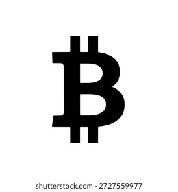 Bitcoin ícone de símbolo de logotipo criptomoeda