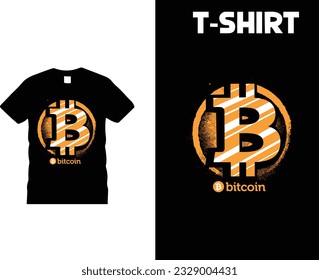 Bitcoin logo, bitcoin t-shirt design  