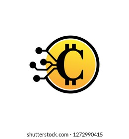 Bitcoin Logo Vector Template