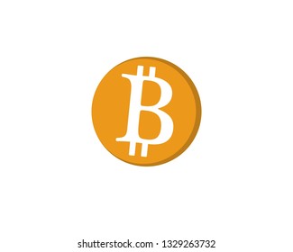 Bitcoin logo vector template money