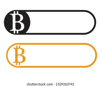 Bitcoin logo vector template money