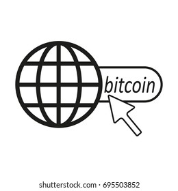 Bitcoin logo for web design