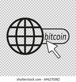 Bitcoin logo for web design