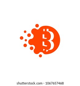 Bitcoin logotype. Company Logo, Print, Digital, Icon, Apps, print T-Shirts, Site