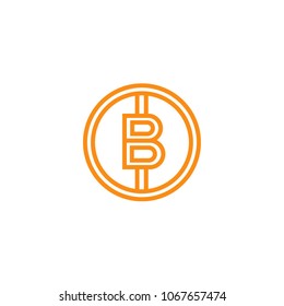 Bitcoin logotype. Company Logo, Print, Digital, Icon, Apps, print T-Shirts, Site