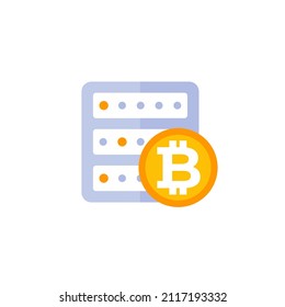 Bitcoin-Minen-Vektorsymbol