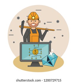 Bitcoin mining cartoons