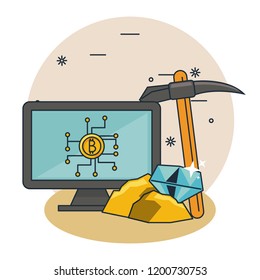 Bitcoin mining cartoons