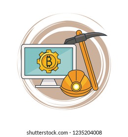 Bitcoin mining from computer with tools