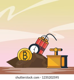 Bitcoin mining with detonator and tnt