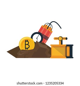 Bitcoin mining with detonator and tnt