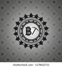 bitcoin mining icon inside retro style black emblem