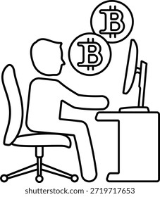 Bitcoin Minero Blockchain Bitcoin Hacker Money Minería 14036