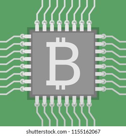 Bitcoin mining processor
