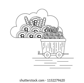 bitcoin mining set icons
