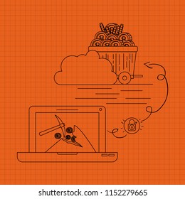 bitcoin mining set icons