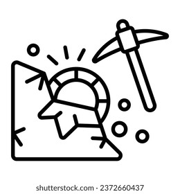 Bitcoin mining vector design in modern customizable style