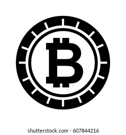bitcoin money electronic icon vector illustration design