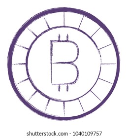 bitcoin money isolated icon