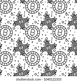 bitcoin money pattern background