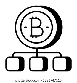 Bitcoin network icon available for instant download 