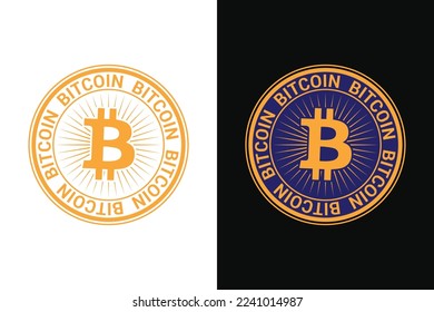 bitcoin and NFT t-shirt design for t-shirts, print, templates, logos, mug