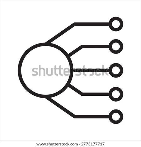 Bitcoin nodes icon. Icon symbol usable for: bitcoin, blockchain, nodes, network, cryptocurrency, decentralization, connection, data, technology. Vector illustration