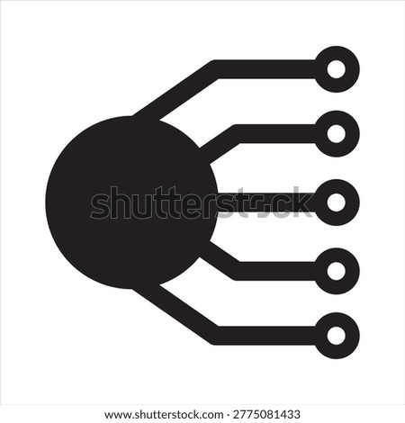 Bitcoin nodes icon. Icon symbol usable for: bitcoin, blockchain, nodes, network, cryptocurrency, decentralization, connection, data, technology. Vector illustration