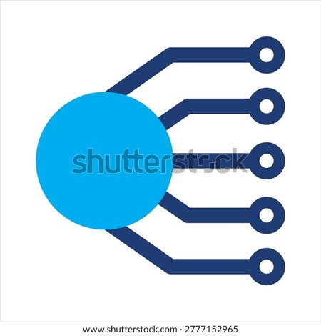 Bitcoin nodes icon. Icon symbol usable for: bitcoin, blockchain, nodes, network, cryptocurrency, decentralization, connection, data, technology. Vector illustration