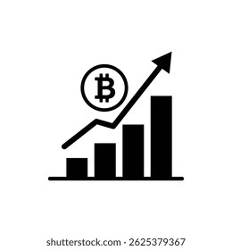 Etapas do Gráfico de Barras 3D Bitcoin, Visualização de Crescimento Financeiro