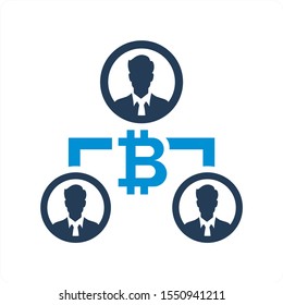 Bitcoin and other icon concept