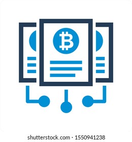 Bitcoin and other icon concept