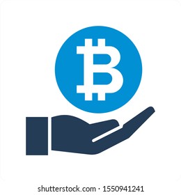 Bitcoin and other icon concept