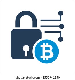 Bitcoin and other icon concept