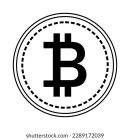 Bitcoin Outline Icon for the logo and others