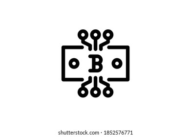 Icono de esquema de bitcoin - Papel de bitcoin