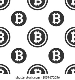 Bitcoin pattern. Vector illustration.