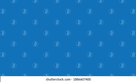 Bitcoin Pattern Wallpaper. Bitcoin Doodle Symbol.