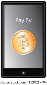  bitcoin pay option on mobile phone - vector